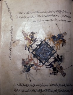 Illustration from Nihayat al Sul, a Mamluk manual on horsemanship