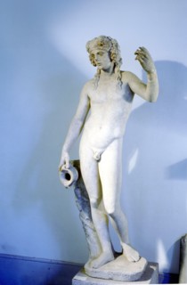 A statue of Bacchus, god of wine