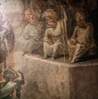 Detail from the painting depicting the Judgement of Solomon