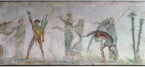 Fresco from the Villa Doria, Pamphilli, showing a Bacchanalian dance