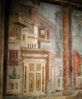 Fresco from a Villa at Boscoreale, now part of a reconstructed Cubiculum in the Metropolitan Museum of Art