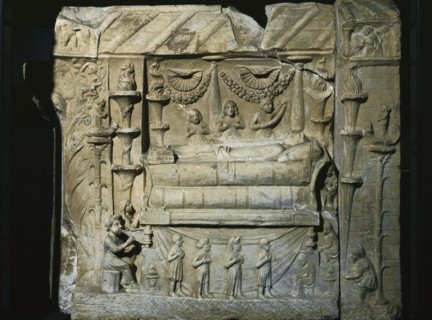 A relief decoration from the tomb of the Haterii family