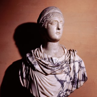 Marble portrait bust of Poppaea