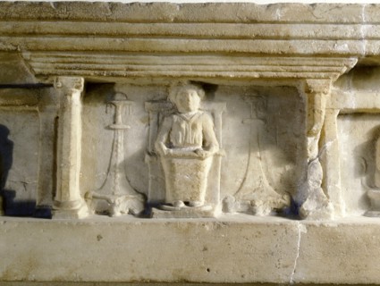 Detail from a relief found at Ariccia, south of Rome