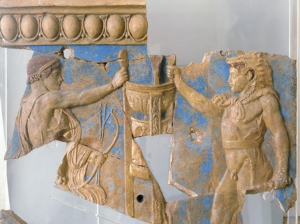 Terracotta plaque from the Temple of Apollo on the Palatine