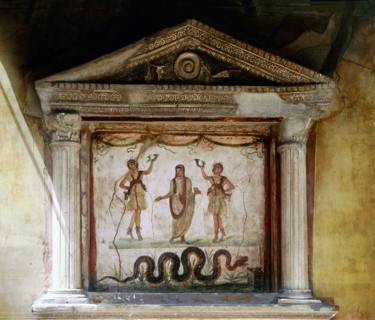 Shrine of the household gods in an atrium of the House of the Vettii