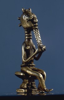 Bronze weight used for weighing gold dust, used as a currency in the Baule region