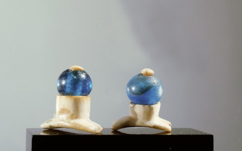 In Northwest Alaska men wore labrets inserted through holes cut in the lower lip, usually on on either side of the mouth