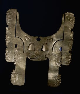 Rare Chavin gold artefact, possibly a death mask