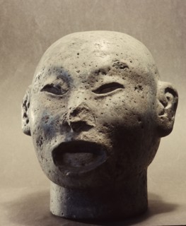 Head of Xipe Totec, the Flayed Lord, dressed in the skin of a sacrificial victim