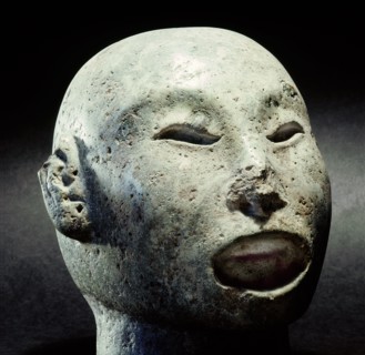 Head of Xipe Totec, the Flayed Lord, dressed in the skin of a sacrificial victim