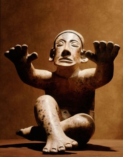 Seated figure