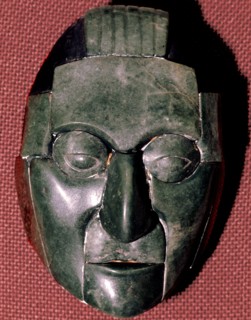 Jade mask used  in  burial  rituals