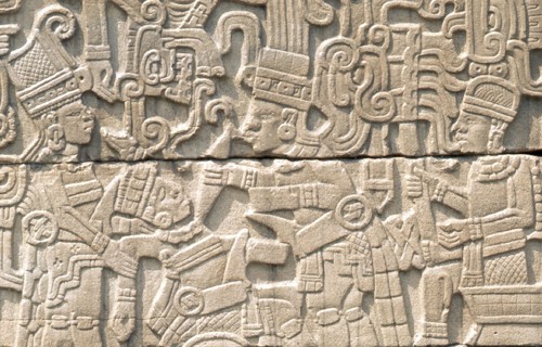Relief from the south ball court at El Tajin