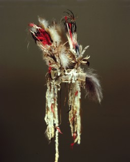 Natoas headdress which was worn by the Sacred Woman in the Blackfoot Sun dance