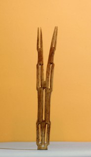 Bone forked object, possibly a pendant