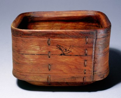 Bentwood tub, used for hauling water, holding food or storing urine to be used in processing hides