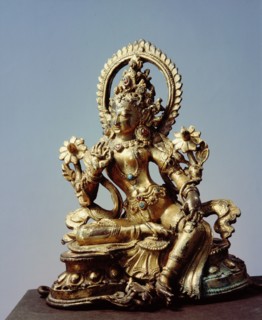 Khadiravani, dweller in the Khadira forest, a form of Green Tara, the Saviouress