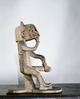 Ithyphallic ancestral figure in a version that is associated with the cult of the skull and is commonly known as korwar