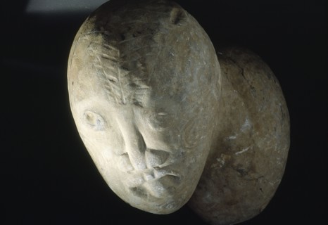 Anchor stone, punga, from a war canoe