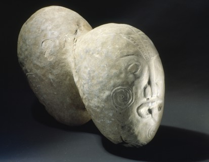 Anchor stone, punga, from a war canoe