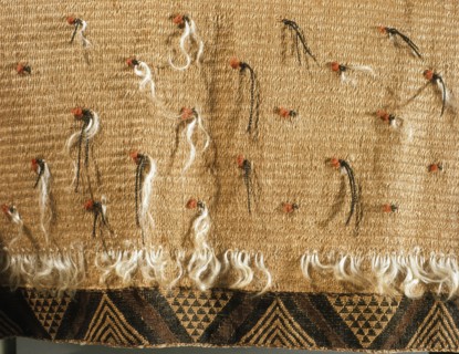 Womans rapaki, or skirt, bordered with taniko weaving