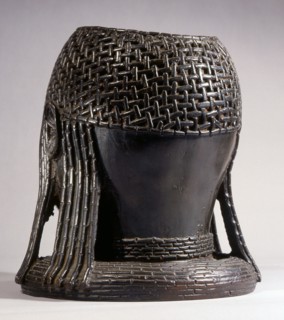 A head of an Oba (Benin king) from an ancestral shrine