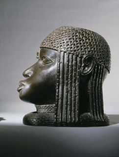 A head of an Oba (Benin king) from an ancestral shrine