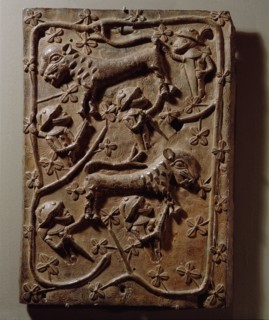 A plaque which decorated the palace of the Obas of Benin