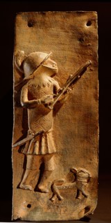 A plaque which decorated the palace of the Obas of Benin