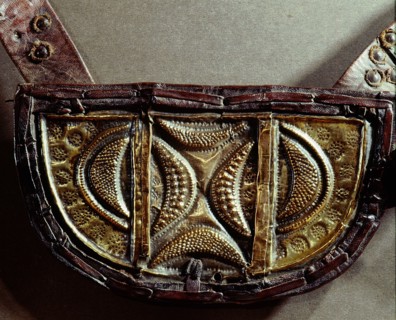 A detail of a horse harness from Bornu, the largest and longest surviving of the ancient empires in central Sudan
