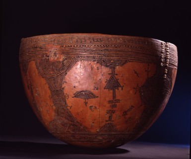 Calabash used for milk by Fulani women