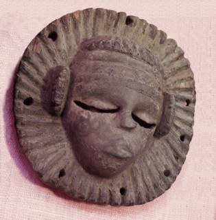 Dance mask used in Anang Ibibio masquerades for the male grade society Ekpo