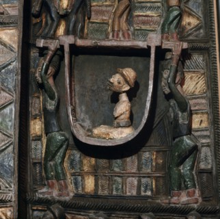 Doors from the palace at Ikere Ekiti, an eastern Yoruba kingdom, carved by the reknowned and innovative sculptor Olowe of Ise