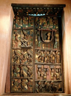 Doors from the palace at Ikere Ekiti an eastern Yoruba kingdom carved by the renowned and innovative sculptor Olowe of Ise