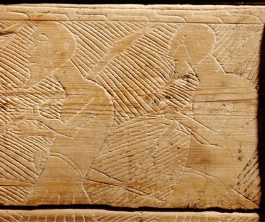 Stave church relief carving