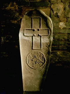 Early Christian stone incised with crosses