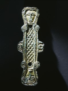 Mount with twin head terminals, probably from a horse bridle