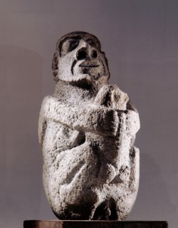 Stone image with a dual meaning
