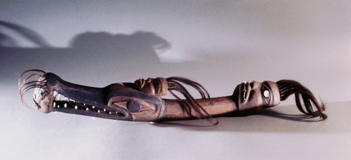 A ceremonial club used in the Wolf dance