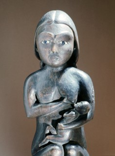 Mother breast feeding her child (detail)