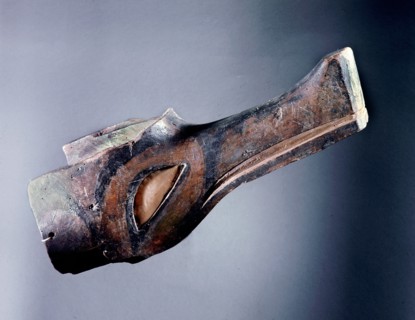 A wolf mask used in the Nootka Wolf Dance