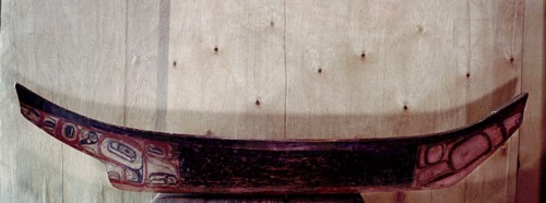 Model of a canoe