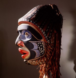 Mask with humanoid face
