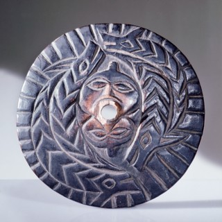 Spindle whorls were used by the Coast Salish during spinning to prevent the wool slipping from the spindle