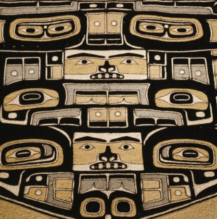 Chilkat cloak with a bear design