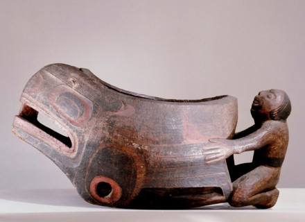 One of a pair of feast dishes, used to commemorate the capture of the first whale by the tribes hero Kula