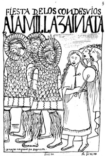 Facsimile of a drawing by Felipe Guaman Poma from his El Primer Nueva Coronica y Buen Gobierno