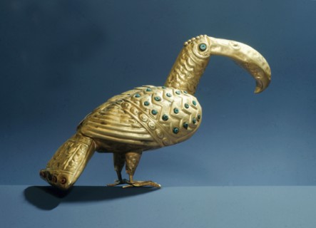 Elaborate golden bird, probably of supernatural origin and mythological significance