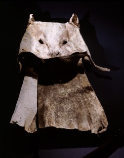 Dance mask made from fox skin